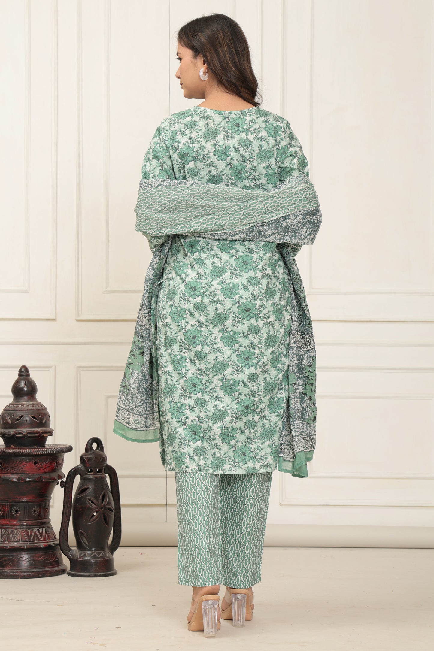 Noor Women's Printed Cotton Suit Set