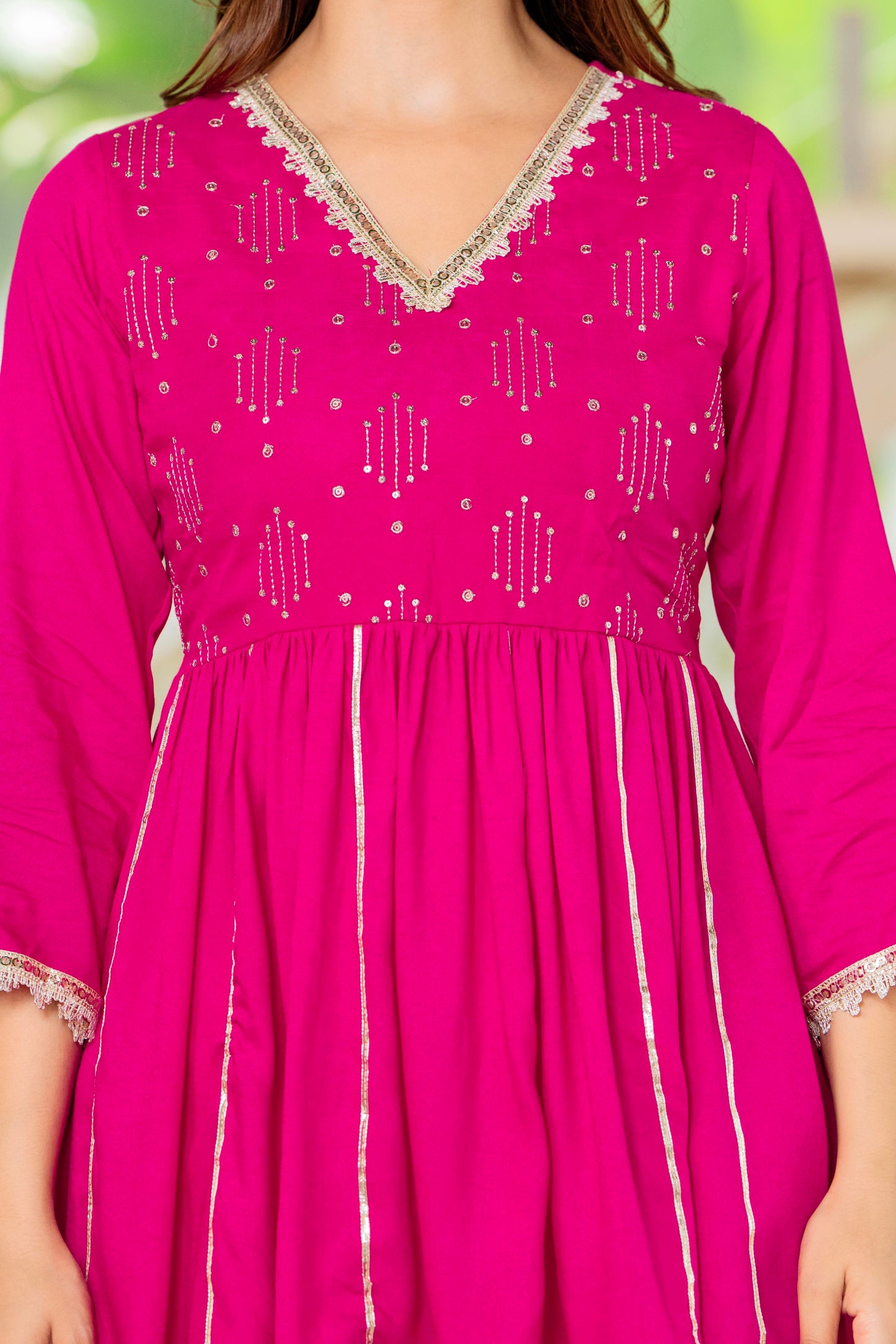 Rose Radiance Dhoti Kurta Set